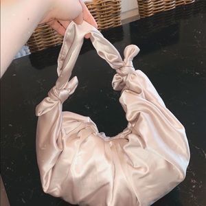 Silk light pink hobo bag from Dynamite